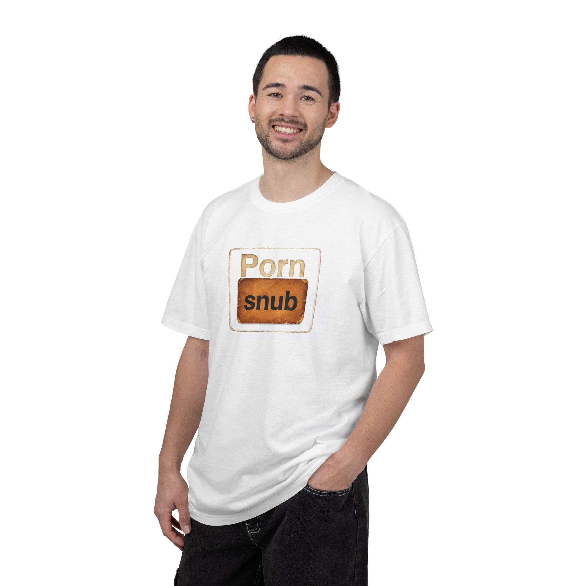 Copy of T-Shirt Black— 'Porn Snub' Vintage Sign Graphic