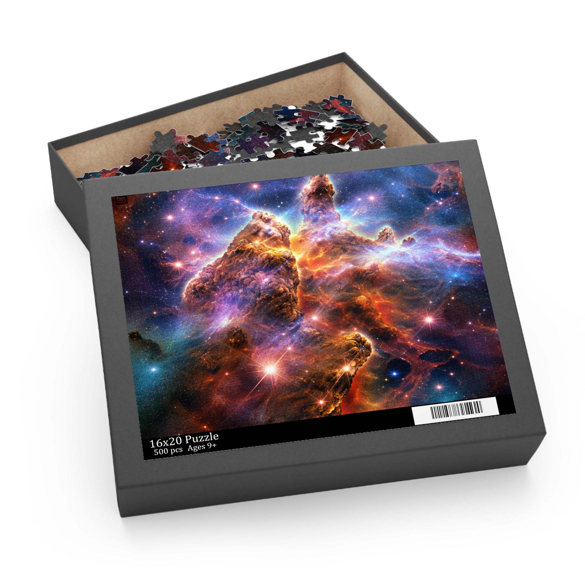 Cosmic Nebula Jigsaw Puzzle — Pornsnub Galaxy Mystic Cliff Space Art Puzzle (120/252/500 pcs)