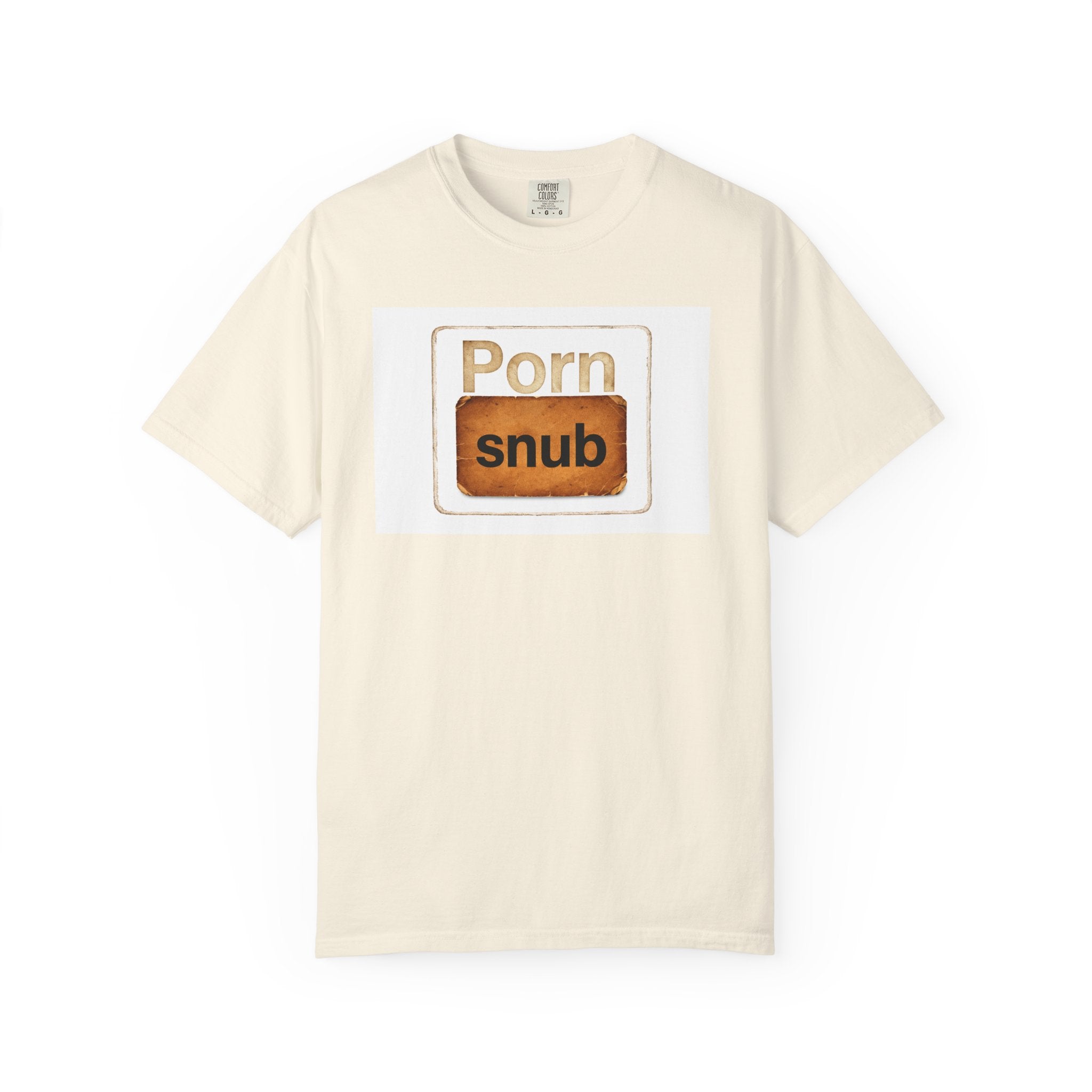 Copy of T-Shirt Black— 'Porn Snub' Vintage Sign Graphic
