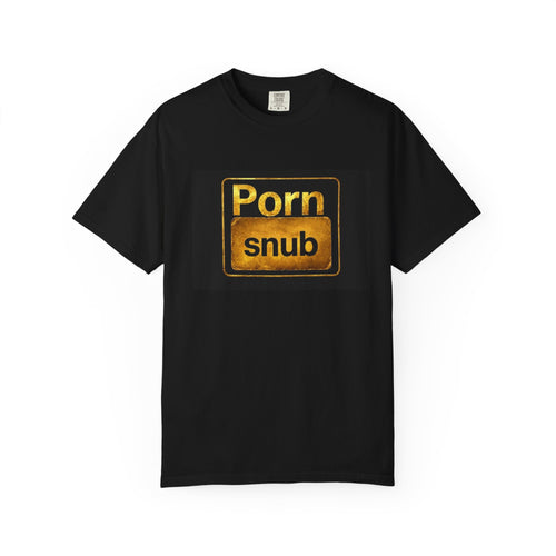 Copy of T-Shirt Black— 'Porn Snub' Vintage Sign Graphic