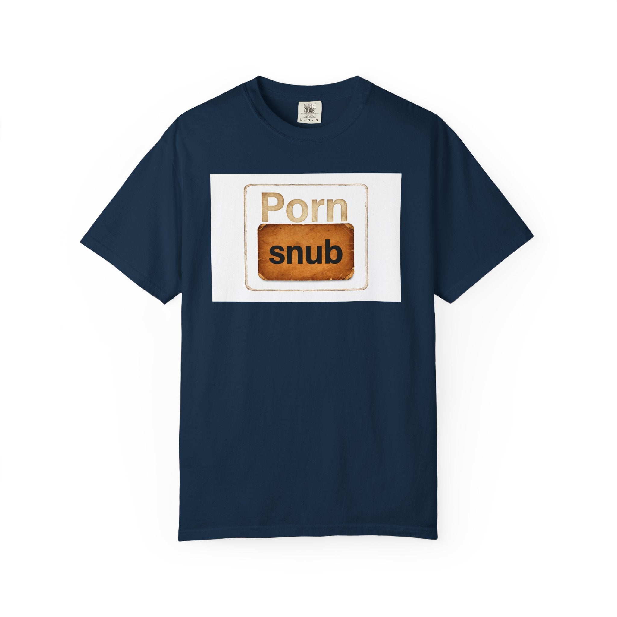 Copy of T-Shirt Black— 'Porn Snub' Vintage Sign Graphic