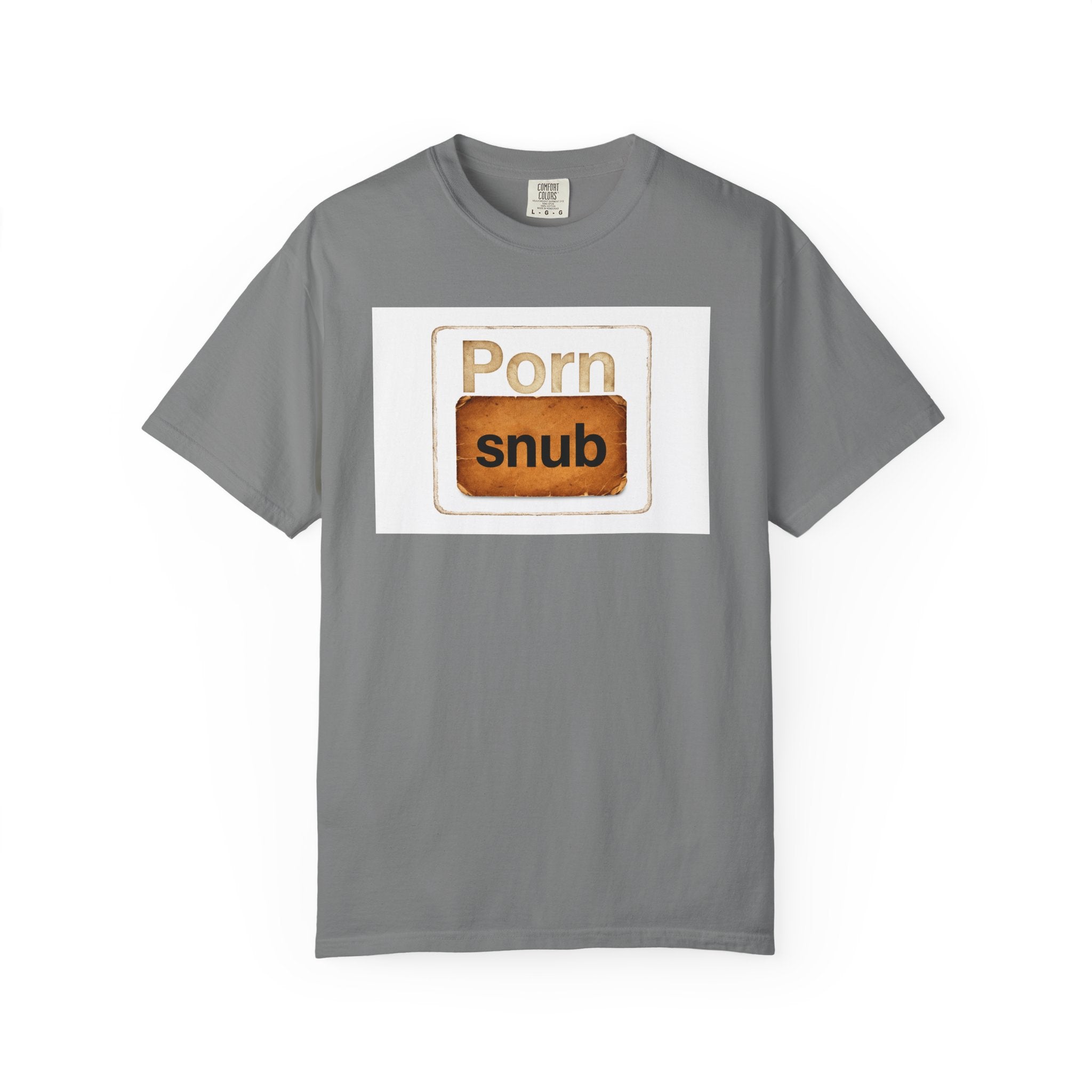 Copy of T-Shirt Black— 'Porn Snub' Vintage Sign Graphic