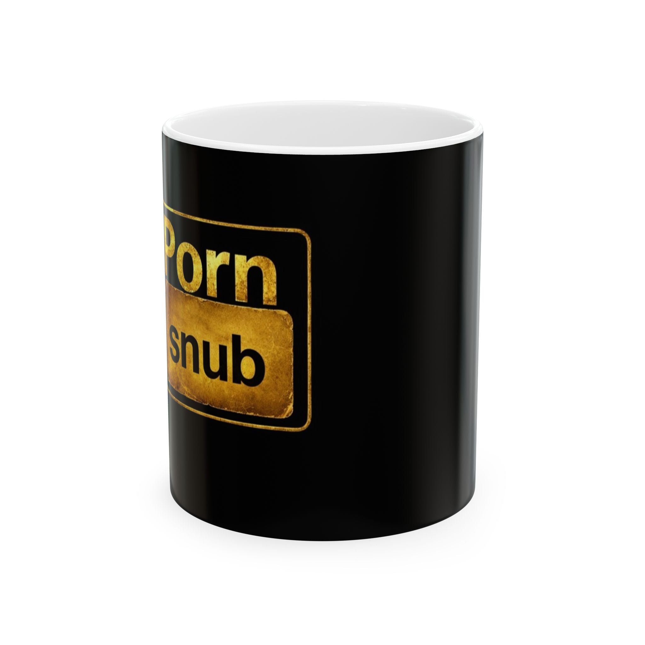 Mug - 'Porn Snub' Novelty Ceramic Coffee Cup (11oz, 15oz)
