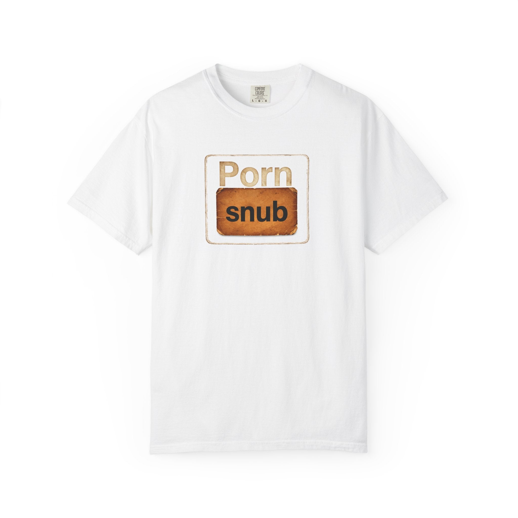 Copy of T-Shirt Black— 'Porn Snub' Vintage Sign Graphic